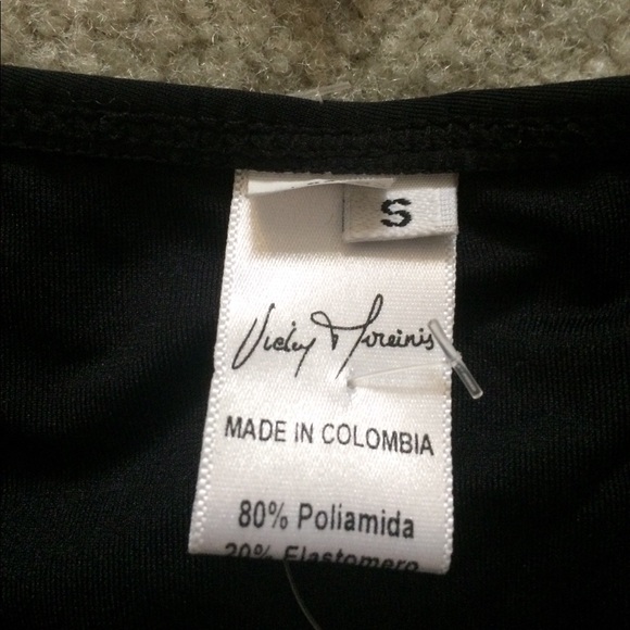 Vicky Moreinis Black Beaded Bikini - Picture 2 of 5